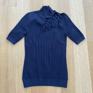 Cushnie et Ochs Navy Stretchy Top